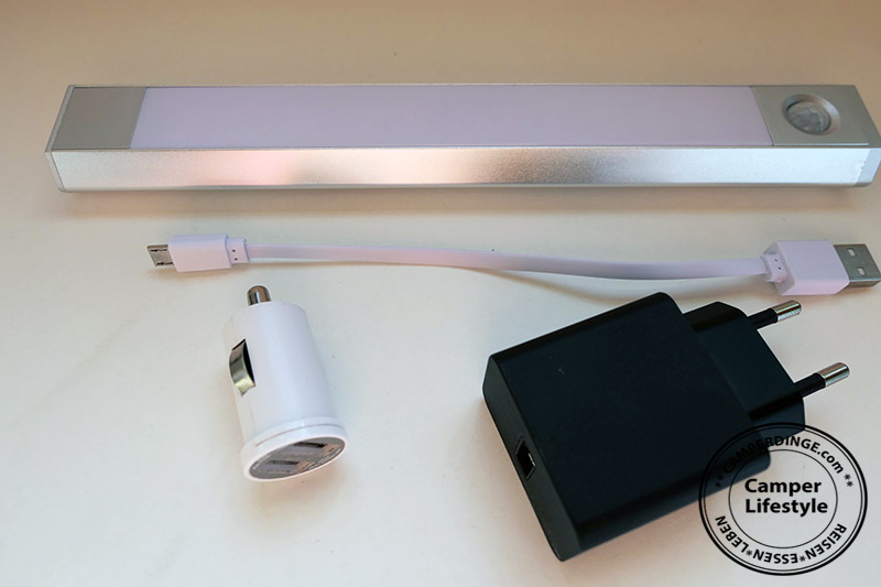LED Schrakbeleuchtung Campingleuchte für Wohnmobile Sensor Bewegungsmelder 